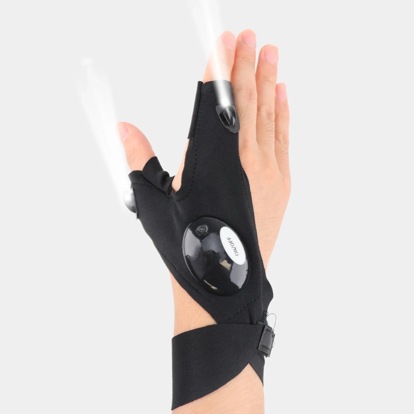 LED Fingerless Gloves for Men and Women - Waterproof, Durable, Ideal for Night Fishing, Cycling, and Running